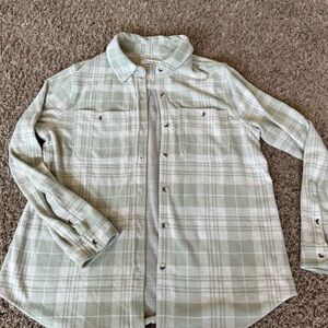 Women’s Green Plaid Shacket